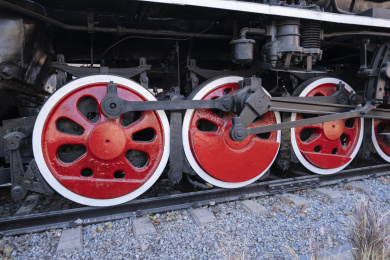 古老的蒸汽机火车 