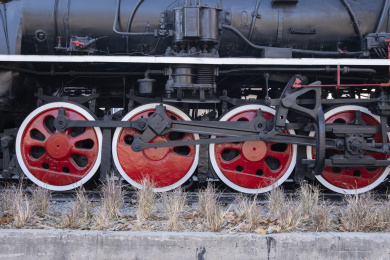 古老的蒸汽机火车 