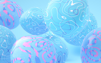 柔软弹性球体3D渲染