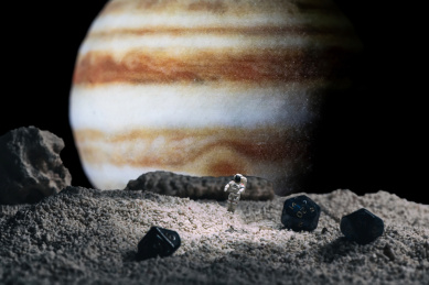 星际航行中的宇航员与星球