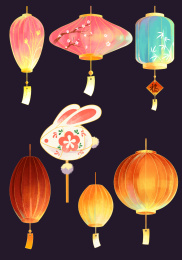 新年正月十五元宵节的各种花灯