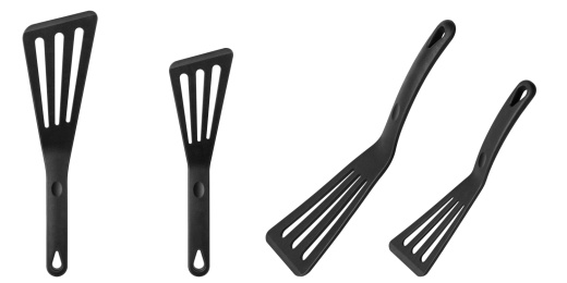 煎鱼铲硅胶铲刀锅铲白色背景