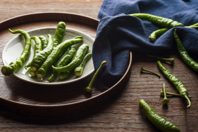 新鲜健康营养美味的杭椒食材