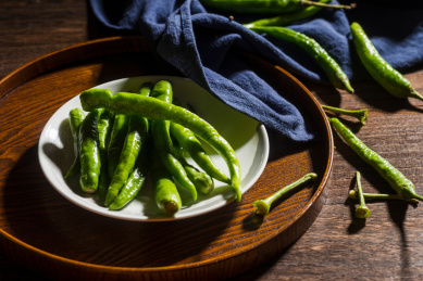 新鲜健康营养美味的杭椒食材