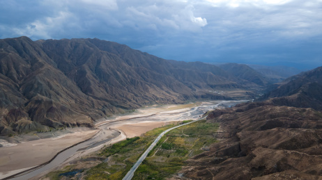 甘肃祁连山省道213沿途风光