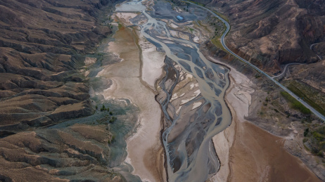 甘肃祁连山省道213沿途风光