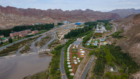 甘肃祁连山省道213沿途风光