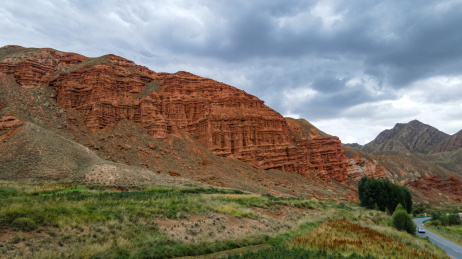 甘肃祁连山省道213沿途风光