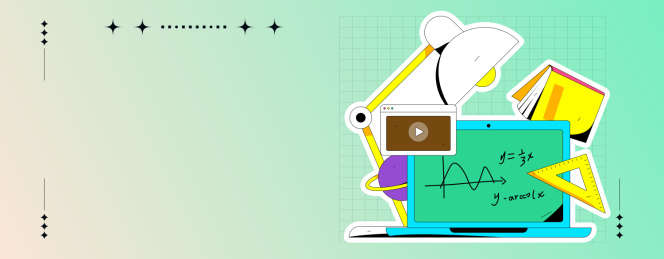 通过网课远程进行在线教育扁平矢量概念运营