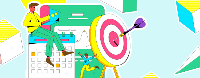 做好规划商务人物扁平矢量概念运营插画