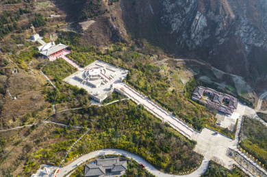 中国四川省阿坝州汶川县大禹祭坛