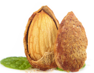 白底上的巴旦木