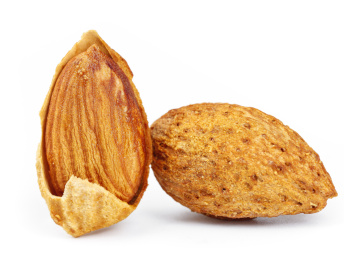 白底上的巴旦木