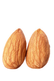 白底上的巴旦木