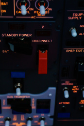 飞机驾驶舱驾驶室飞行控制系统按钮