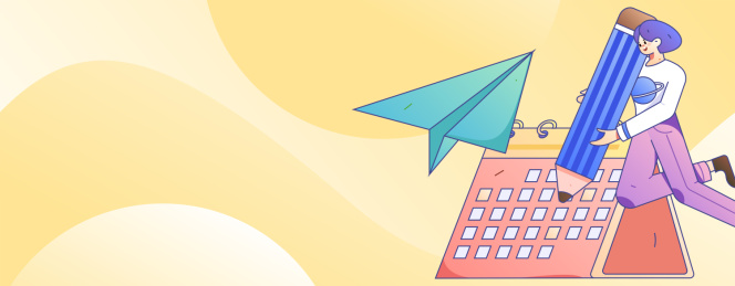 求职面试的人员扁平矢量概念运营手绘插画