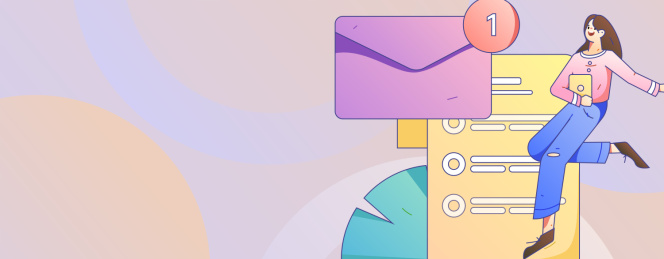 求职面试的人员扁平矢量概念运营手绘插画