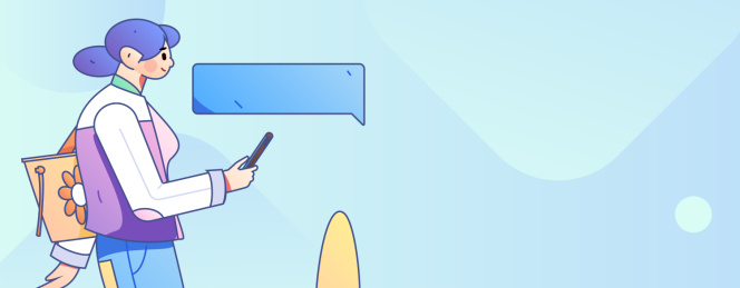 求职面试的人员扁平矢量概念运营手绘插画