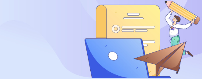 求职面试的人员扁平矢量概念运营手绘插画