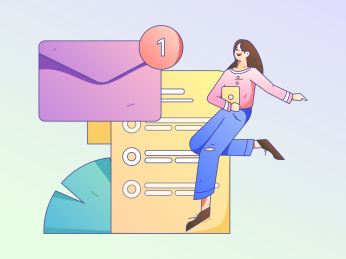 求职面试的人员扁平矢量概念运营手绘插画