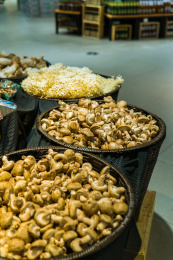 超市货架上的蔬菜