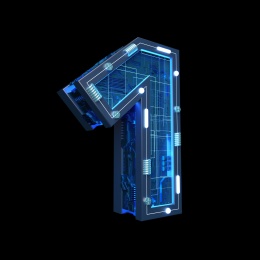 三维建模渲染的工业风格数字
