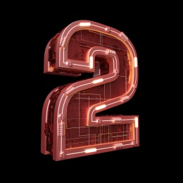 三维建模渲染的工业风格数字