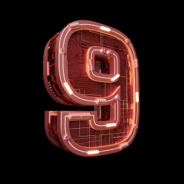 三维建模渲染的工业风格数字
