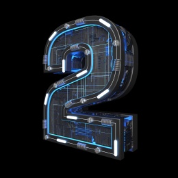 三维建模渲染的工业风格数字