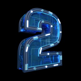 三维建模渲染的工业风格数字