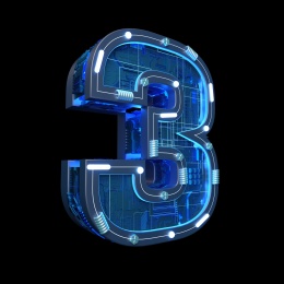 三维建模渲染的工业风格数字