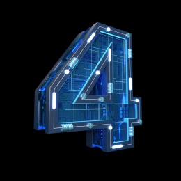 三维建模渲染的工业风格数字