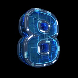 三维建模渲染的工业风格数字