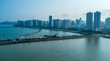 珠海香洲客运港航拍