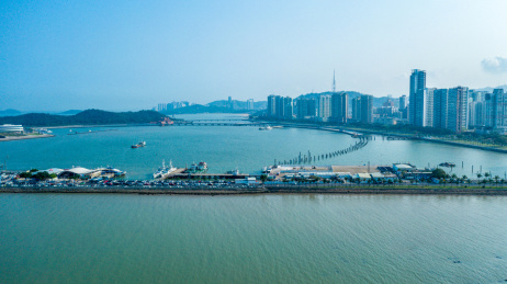 珠海香洲客运港航拍