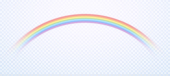 七色彩虹透明免抠图片素材