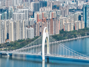 广州城市建筑猎德大桥