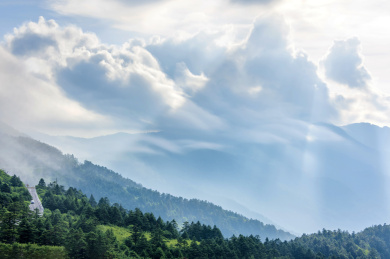 中国湖北神农架神农顶风光