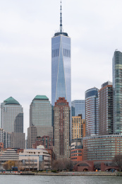美国纽约市曼哈顿下城天际线