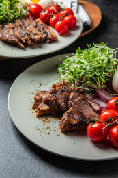 轻食食谱 烤牛肉配时蔬
