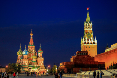 莫斯科红场的瓦西里升天教堂