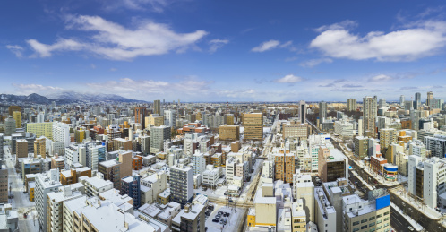 冬天札幌城市