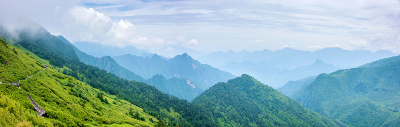 中国湖北神农架神农顶天际岭风光