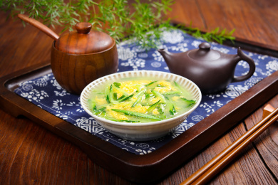 营养美味家常汤菜鸡蛋青瓜丝汤