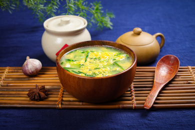 营养美味家常汤菜鸡蛋青瓜丝汤