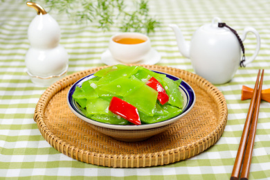 传统家常菜小炒青笋