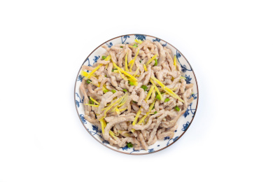 家常美食菜肴姜丝炒里脊肉丝