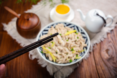家常美食菜肴姜丝炒里脊肉丝