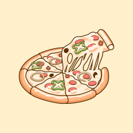 一份美味的披萨