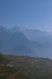 中国四川阿坝州汶川县风景图